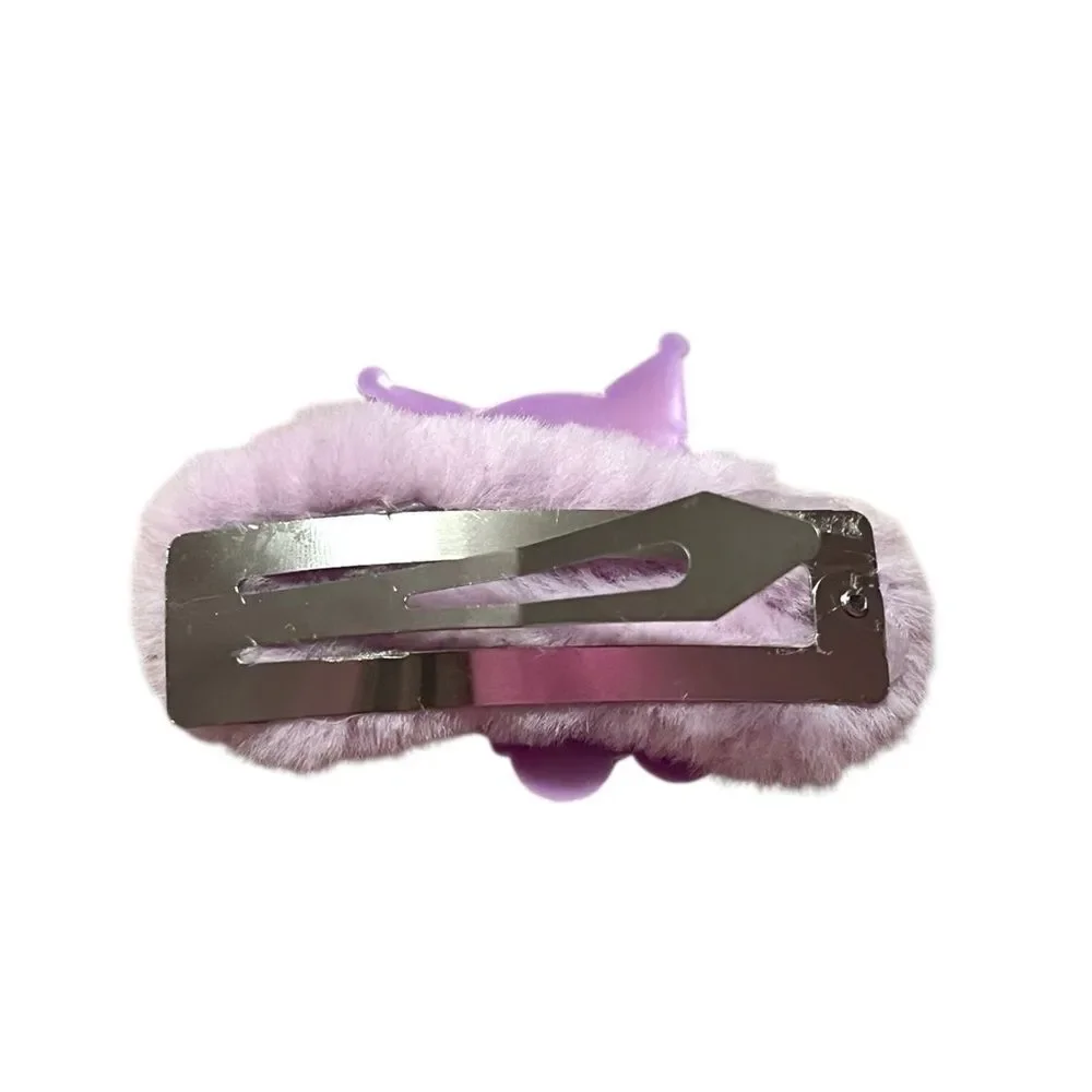 🤯5/$25🤯 Kuromi Purple Plush Hair Clip